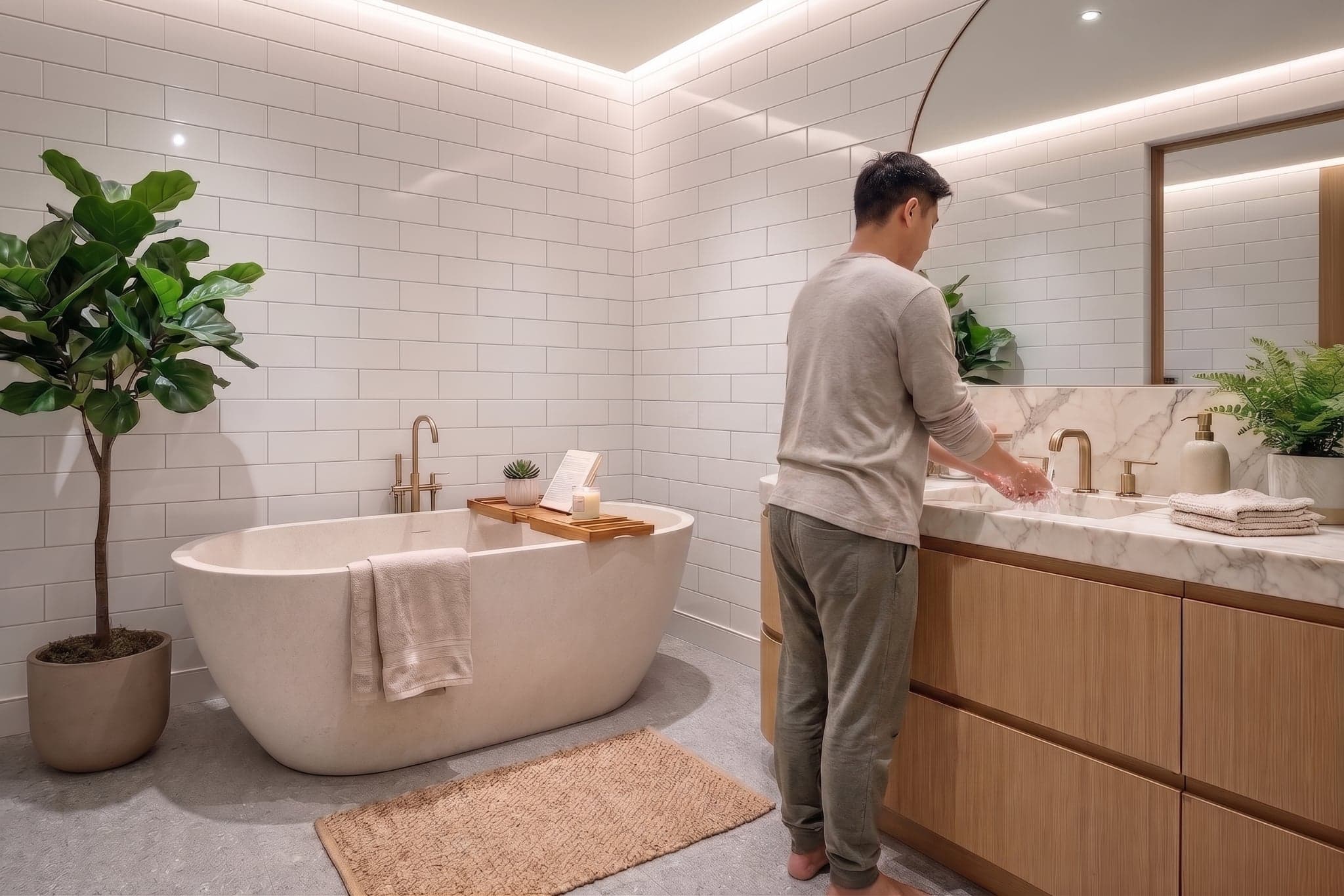 Enhanced Bathroom Lifestyle property photograph